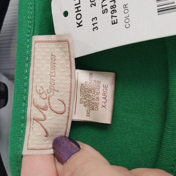 M&C Sportswear Holiday Penguin Long Sleeve T-Shirt - XL - NWT - Picture 6 of 9